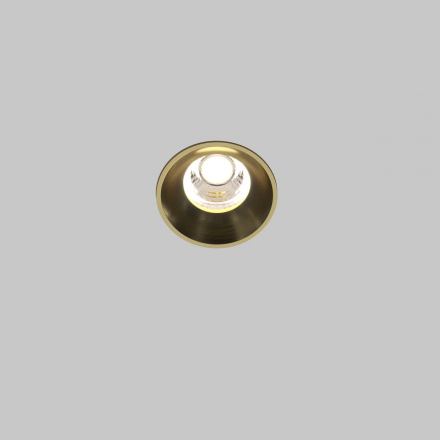 Встраиваемый светодиодный светильник Maytoni Round DL058-7W4K-TRS-BS