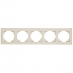 Рамка 5-постовая Efapel Logus 90 Base бежевый 90950 TMF