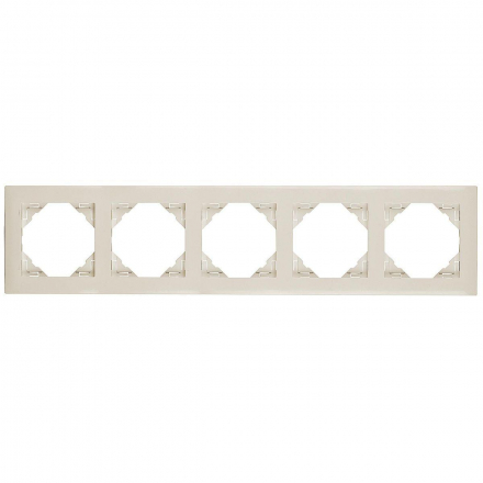 Рамка 5-постовая Efapel Logus 90 Base бежевый 90950 TMF