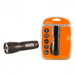 Ручной светодиодный фонарь TDM Electric Металл от батареек 110х32 80 лм SQ0350-0010