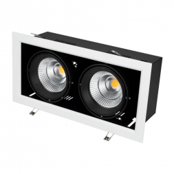 Встраиваемый светодиодный светильник Arlight CL-Kardan-S375x190-2x25W Warm3000 028863