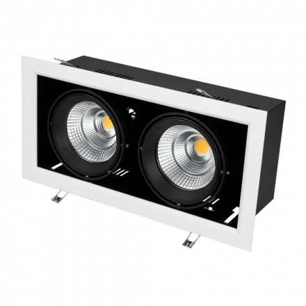 Встраиваемый светодиодный светильник Arlight CL-Kardan-S375x190-2x25W Warm3000 028863