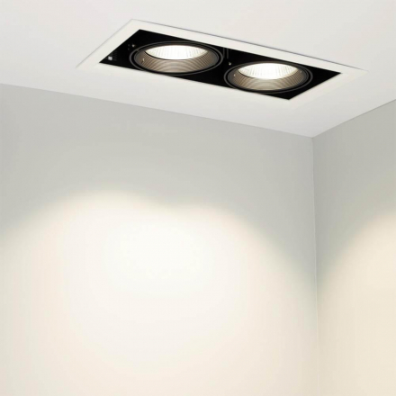 Встраиваемый светодиодный светильник Arlight CL-Kardan-S375x190-2x25W Warm3000 028863