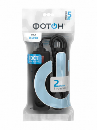 Удлинитель Фотон 3гн х 2м б/з 10-23S 24748