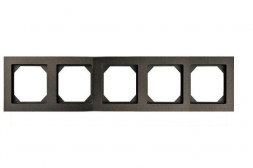 Рамка 5-постовая Liregus Epsilon антрацит 28-120