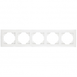 Рамка 5-постовая Efapel Logus 90 Base белый 90950 TBR