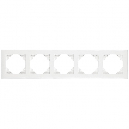 Рамка 5-постовая Efapel Logus 90 Base белый 90950 TBR