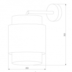 Бра TK Lighting 6550 Boho Black