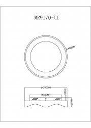 Потолочный светодиодный светильник MyFar Ceiling Diona MR9170-CL