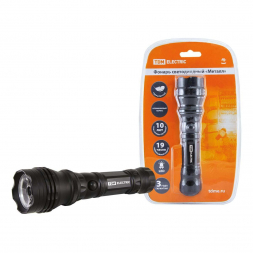 Ручной светодиодный фонарь TDM Electric Металл от батареек 175х40 120 лм SQ0350-0011