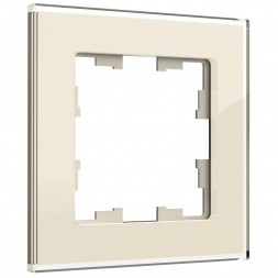 Рамка 1-постовая IEK Brite РУ-1-2-БрВа ваниль BR-M12-G-K10
