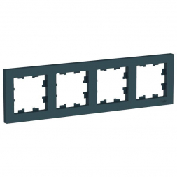 Рамка 4-постовая Schneider Electric AtlasDesign изумруд ATN000804