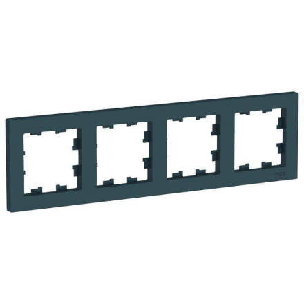Рамка 4-постовая Schneider Electric AtlasDesign изумруд ATN000804