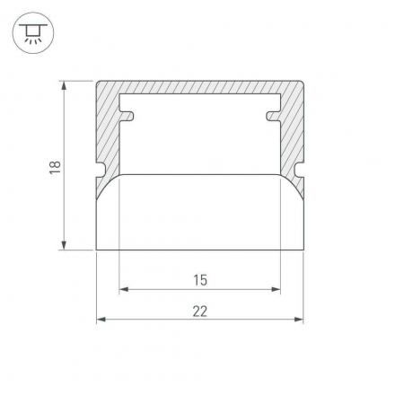 Профиль Arlight WPH-FLOOR22-2000 023290