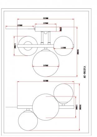 Бра Moderli Renny V10786-3W
