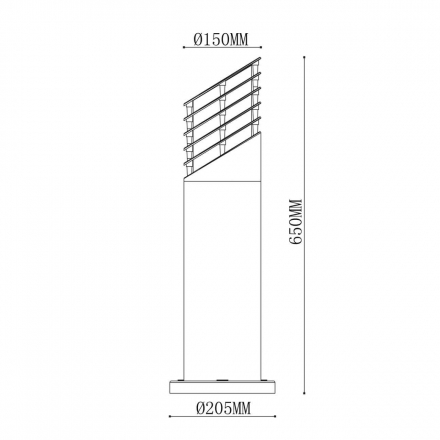 Уличный светильник De Markt Уран 803040401