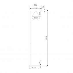 Уличный светодиодный светильник Elektrostandard Bevel 90317/1 a068473