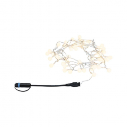 Уличная светодиодная гирлянда Paulmann Plug Shine 24V теплый белый 94558