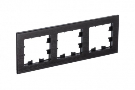 Рамка 3-постовая Schneider Electric AtlasDesign Nature оникс ATN312303