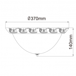 Потолочный светильник MW-Light Ариадна 12 450013703