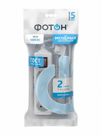 Удлинитель Фотон 3гн х 2м с/з 16-23ЕS 24751