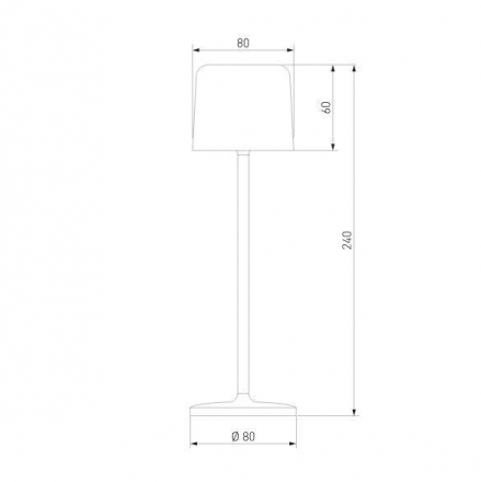 Уличный светодиодный светильник Elektrostandard Bitty бежевый TL70260 a069003