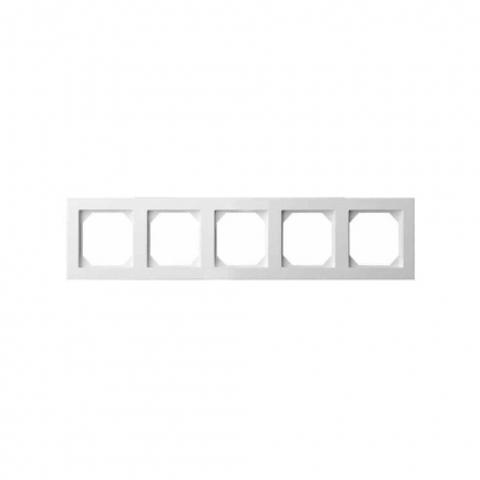 Рамка 5-постовая Liregus Epsilon белый 28-042