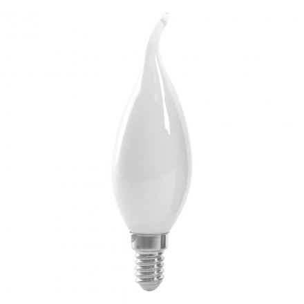 Лампа светодиодная Feron E14 15W 2700K Свеча на ветру Матовая 38260