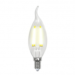 Лампа светодиодная филаментная Uniel E14 7,5W 4000K прозрачная LED-CW35-7,5W/NW/E14/CL GLA01TR UL-00003296