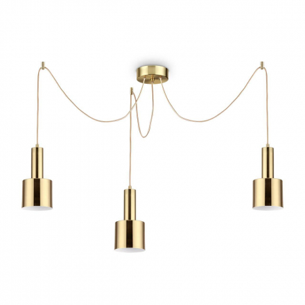 Подвесная люстра Ideal Lux Holly SP3 Ottone Satinato 231600