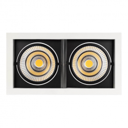 Встраиваемый светодиодный светильник Arlight CL-Kardan-S283x152-2x25W Warm3000 028861