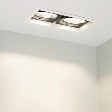 Встраиваемый светодиодный светильник Arlight CL-Kardan-S283x152-2x25W Warm3000 028861