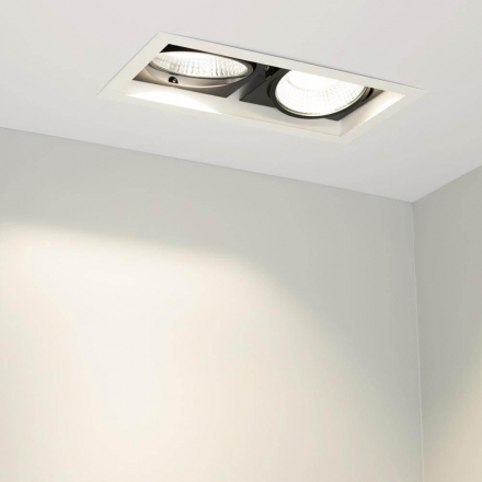 Встраиваемый светодиодный светильник Arlight CL-Kardan-S283x152-2x25W Warm3000 028861