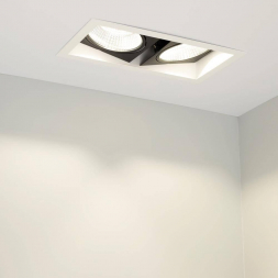 Встраиваемый светодиодный светильник Arlight CL-Kardan-S283x152-2x25W Warm3000 028861