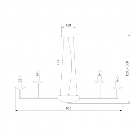 Подвесная люстра Eurosvet Cariso 60150/18 хром