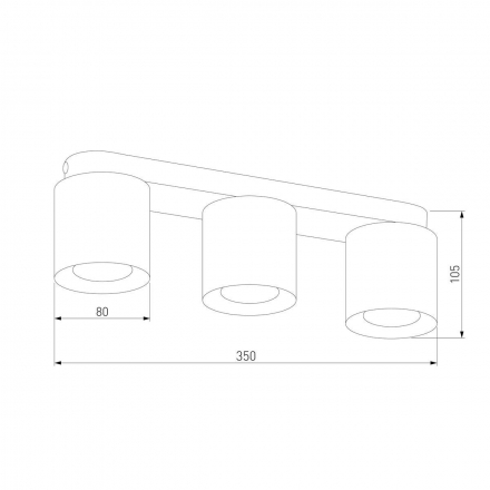 Потолочная люстра TK Lighting 3409 Vico White