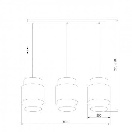 Подвесной светильник TK Lighting 6531 Boho White