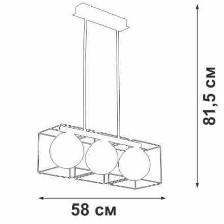 Подвесная люстра Vitaluce V4992-1/3PL