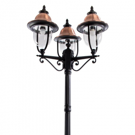 Садово-парковый светильник Arte Lamp Barcelona A1486PA-3BK