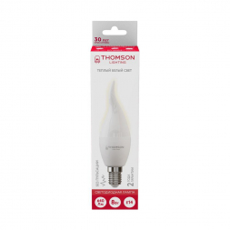 Лампа светодиодная Thomson E14 8W 3000K свеча на ветру матовая TH-B2027