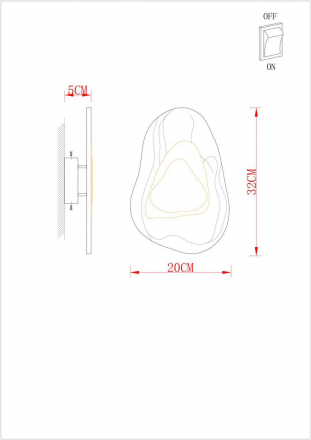 Настенный светодиодный светильник Arte Lamp Libertas A2096AP-5PB
