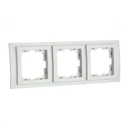 Рамка 3-постовая Mono Electric Larissa белый 103-191900-162