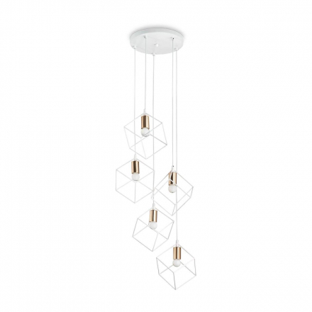 Подвесная люстра Ideal Lux Ice SP5 Bianco 237671