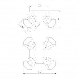 Спот Eurosvet Verso 20087/4 хром/серый