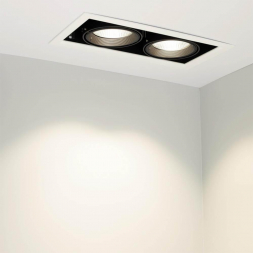 Встраиваемый светодиодный светильник Arlight CL-Kardan-S375x190-2x25W White6000 028862
