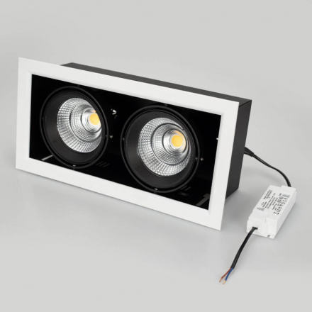 Встраиваемый светодиодный светильник Arlight CL-Kardan-S375x190-2x25W White6000 028862