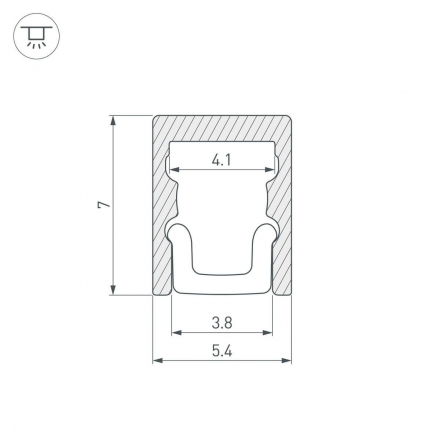 Профиль Arlight ARH-MICRO-0507-2000 ANOD 036399