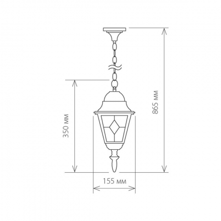 Уличный подвесной светильник Elektrostandard Vega a025021