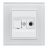 Розетка TV Vesta-Electric Exclusive White белый FRZ00040006BEL