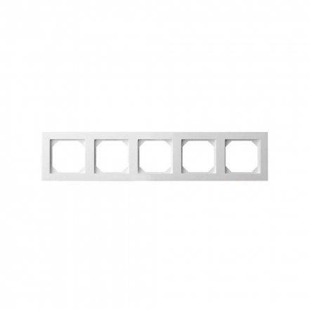 Рамка 5-постовая Liregus Epsilon белый 28-0425